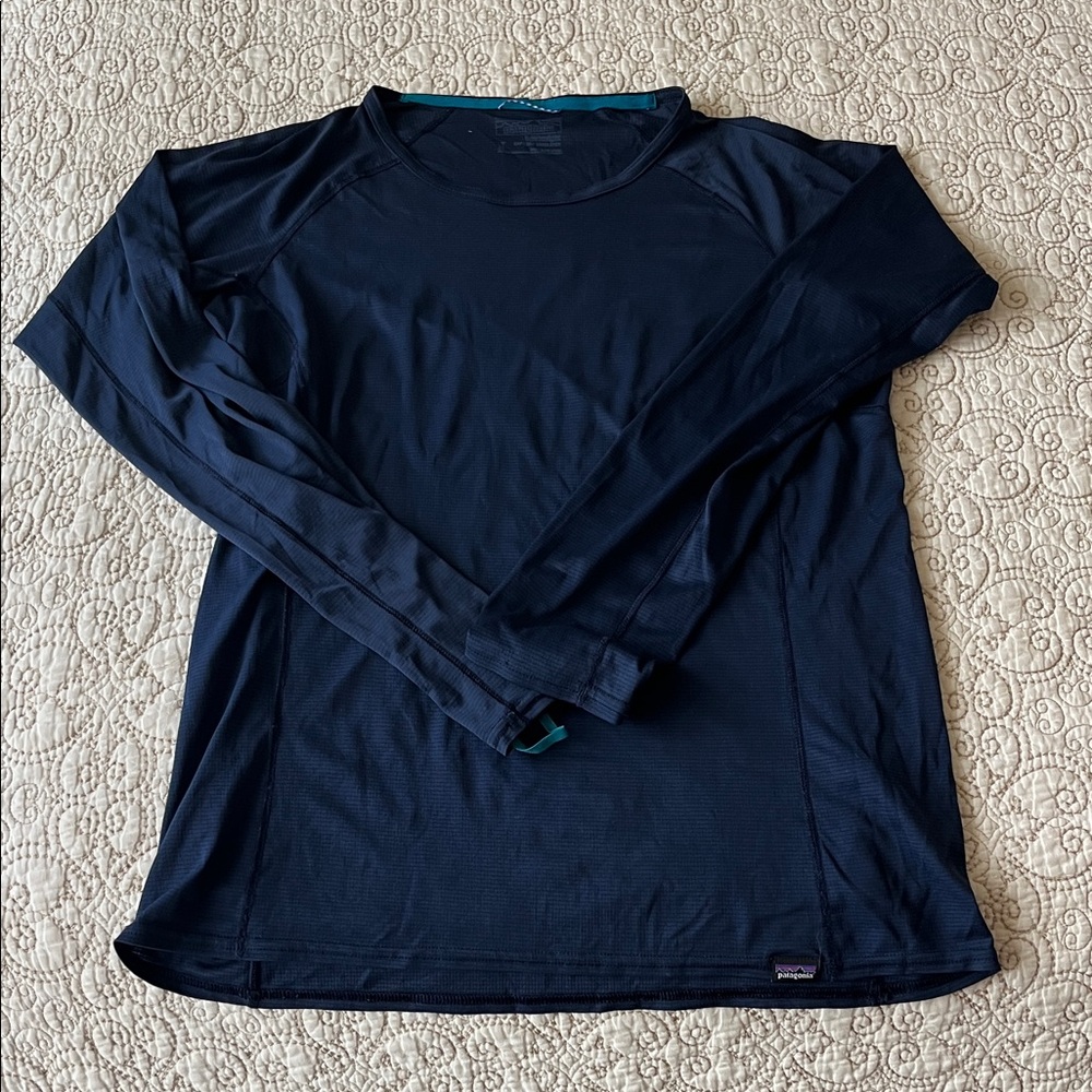 Women’s Capilene Baselayer Patagonia Deep Blue Long Sleeve Shirt